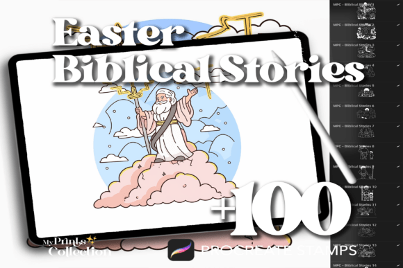 100 Procreate Biblical Stories Stamps: A Creative Tool for Faith-Based Digital Art