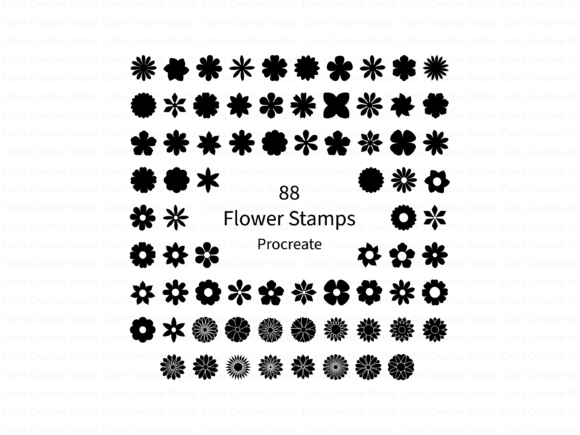 88 Flower Procreate Brush Stamps: Creative Tools for Artists and Digital Designers