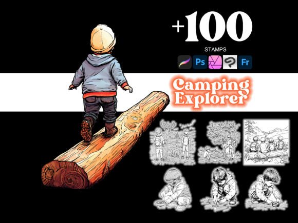 Camping Explorer Kids Procreate: A Creative Toolkit for Digital Illustration