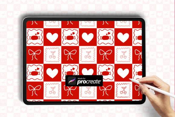 Coquette Check Pattern Procreate Brush: A Sweet Touch for Digital Artists