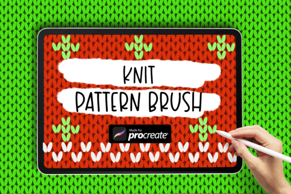 Create Festive Designs with Knit Pattern Brush Ugly Sweater Procrea