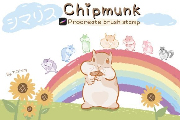 Creative Flexibility with Chipmunk Brush Stamp for Procreate