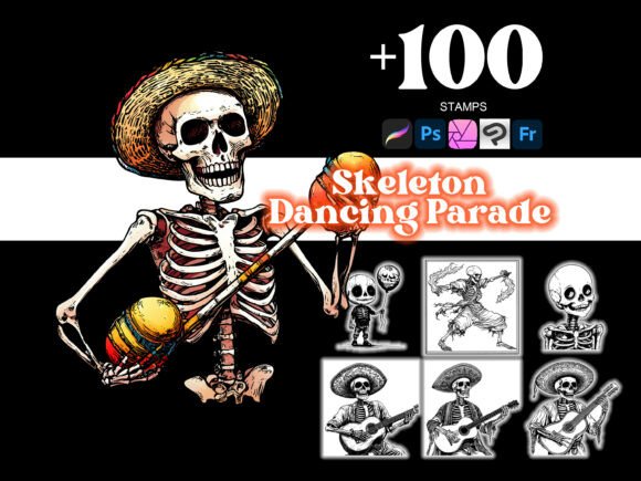 Dancing Parade Skeleton Procreate: A Creative Toolkit for Digital Artists