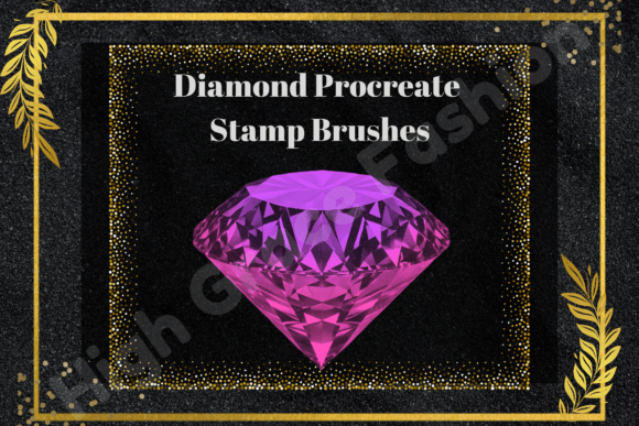 Diamond Procreate Stamp Brush Set: Elevating Digital Art with Precision and Sparkle