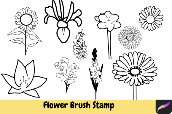 Flower Blossom Brush Stamps Procreate – A Creative Tool for Digital Artists and Designers