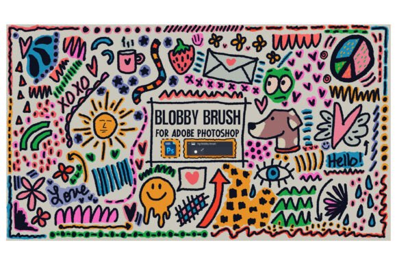 Free Blobby Ink Brush for Photoshop