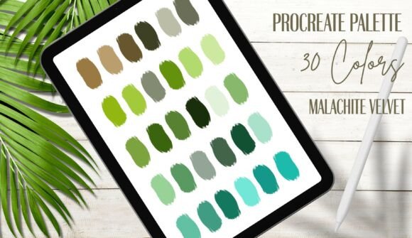 Procreate — Malachite Velvet: Elevating Digital Art with a Rich and Versatile Palette