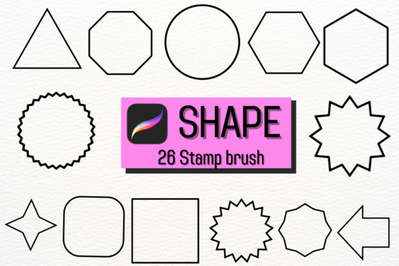 Shape: Elevating Design with Sketch-Style Procreate Brushes