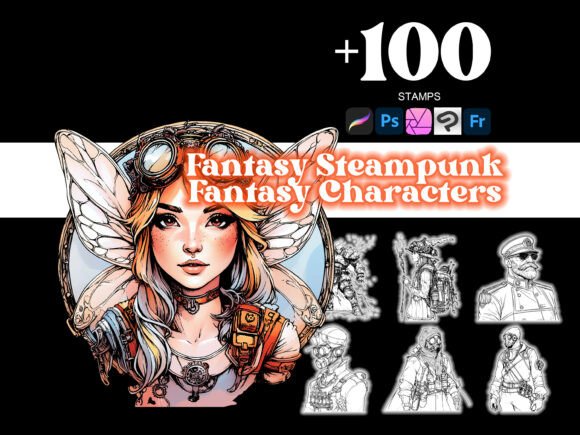Transform Your Art with 100 Steampunk Characters Procreate: A Must-Have for Digital Creators