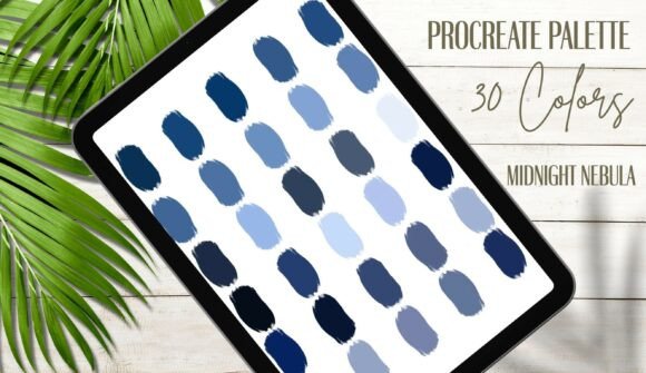 Unlock Night Sky Creativity with Midnight Nebula Procreate Color Palette